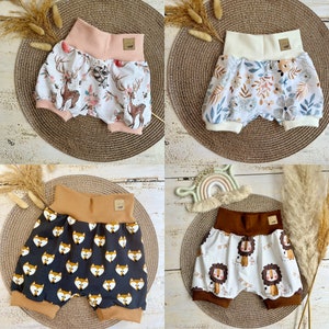 Unique short bloomers summer pants for babies, toddlers, children in different patterns image 4