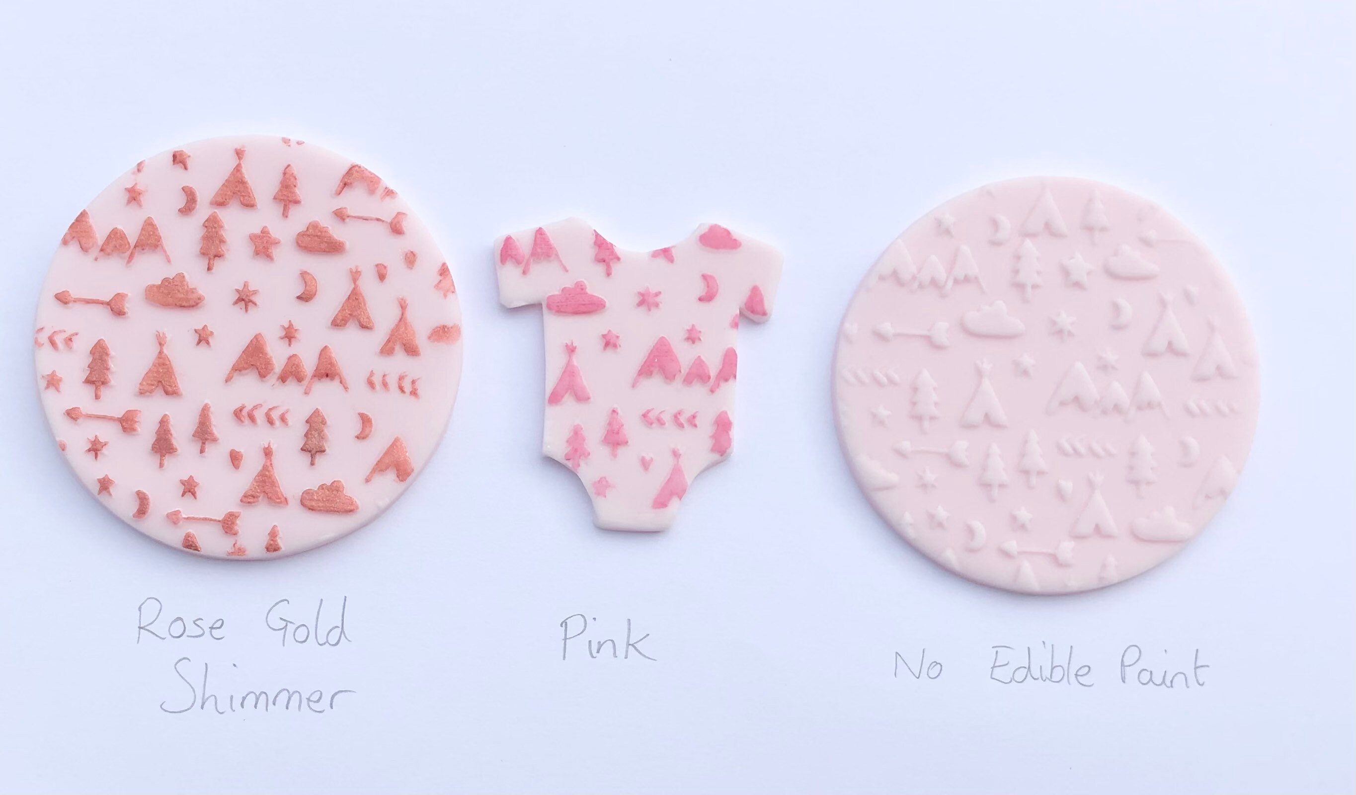 Baby Shower Edible Cupcake Toppers, Fondant, Sugarpaste, Cookie Toppers