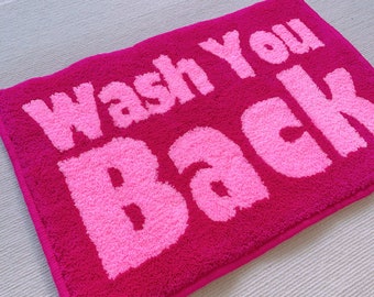 Handmade Custom Text & Color Personalised tufting bath mat Home Decor bathroom rug door mat for bathroom custom Personal custom-made gift