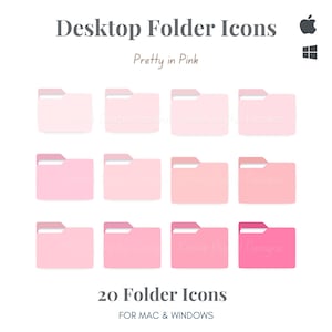 20 Icons, Icons for Folders, Desktop Icons, Mac Folder, Mac Icons, Icons for Windows, Mac Folder Icons, Icons Pack, Windows Folder Icons