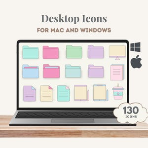 130 Icons, Icons for Folders, Desktop Icons, Mac Folder, Mac Icons, Icons for Windows, Mac Folder Icons, Icons Pack, Windows Folder Icons