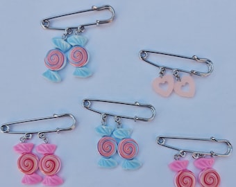 broches de chal de caramelo