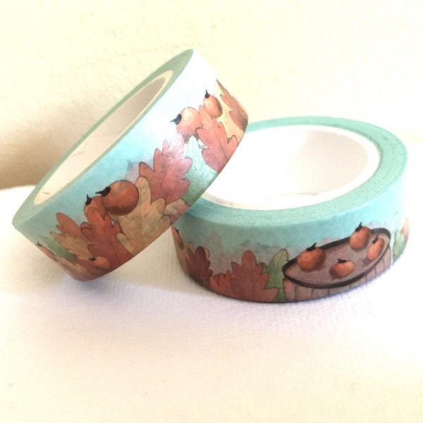 Autumn Leaves Washi Tape - 15mm - 10m