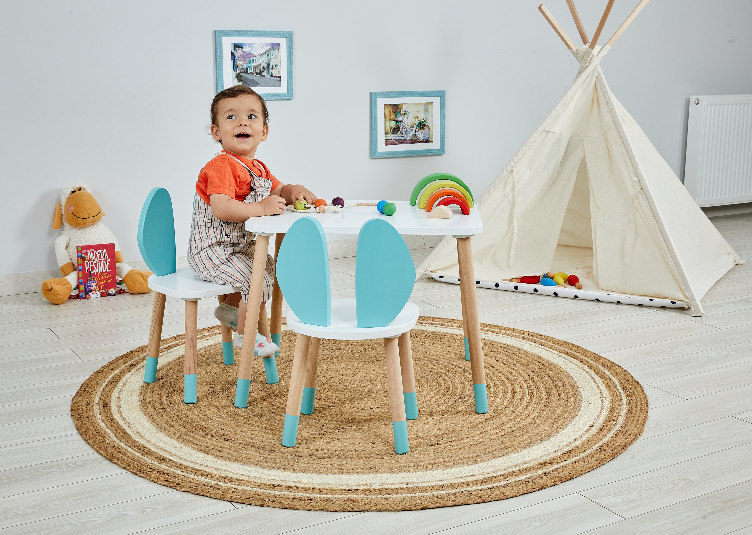 Wooden Kids Table and Chair Set Craft Table and Chairs Kids - Etsy
