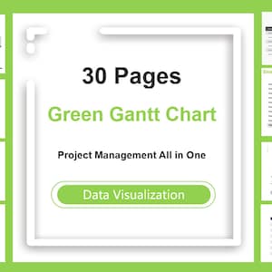 Project Management Template | PPT Dashboard | Project Tracker | Project Planner | Powerpoint Template | Project Timeline | Gantt Chart