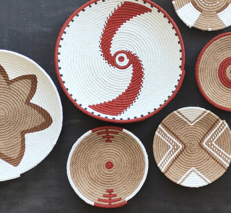 African Wall Basket, Wall Basket, African Wall Plate, African Basket