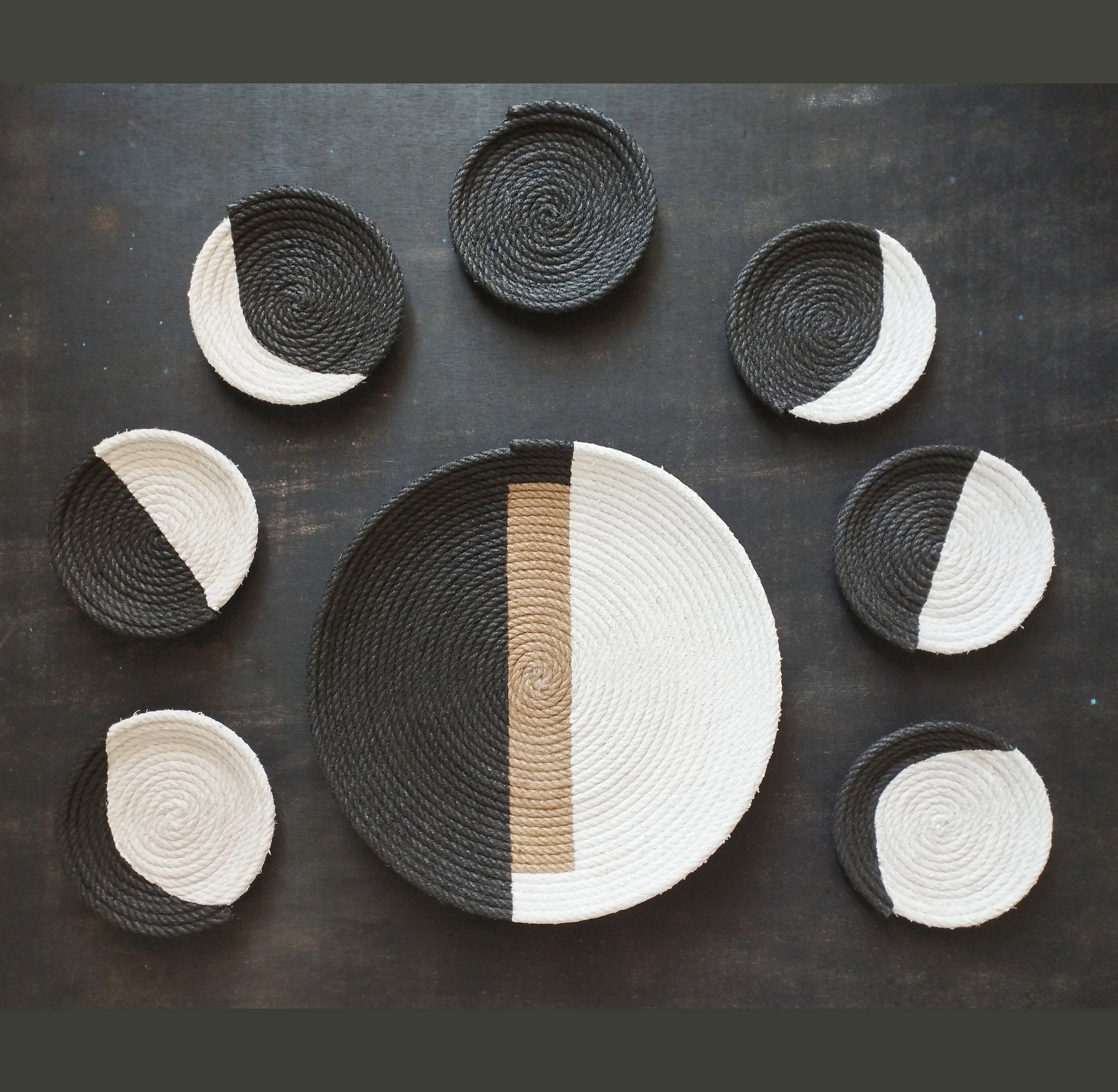 African Basket Set, Wall Decor, African Art, African Basket, Wall