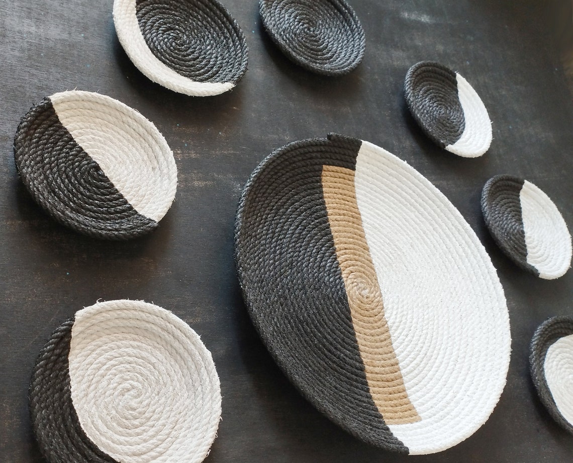 African Basket Set, Wall Decor, African Art, African Basket, Wall