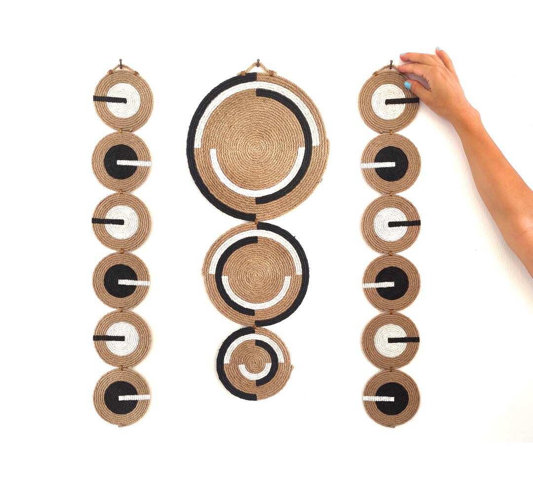 Wall Panel Set, Wall Basket, Wall Art, Wall Plates, Boho Wall Plate