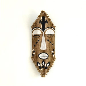 wall mask, jute mask, african wall mask decor, wall hanging mask, decorative mask, african ethnic mask, mask decor, wall decor, wall art