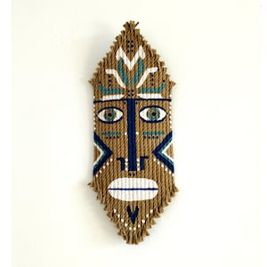 wall hanging mask, decorative mask, african ethnic mask, mask decor, wall decor, wall art, mask for wall, african mask,wall mask, jute mask