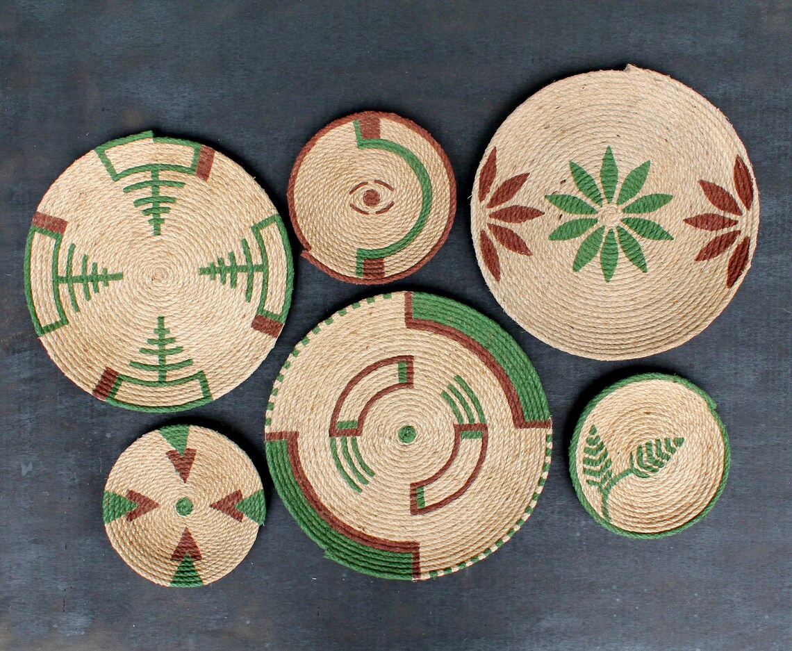 African Wall Basket Wall Plates Wall Baskets African Wall Etsy