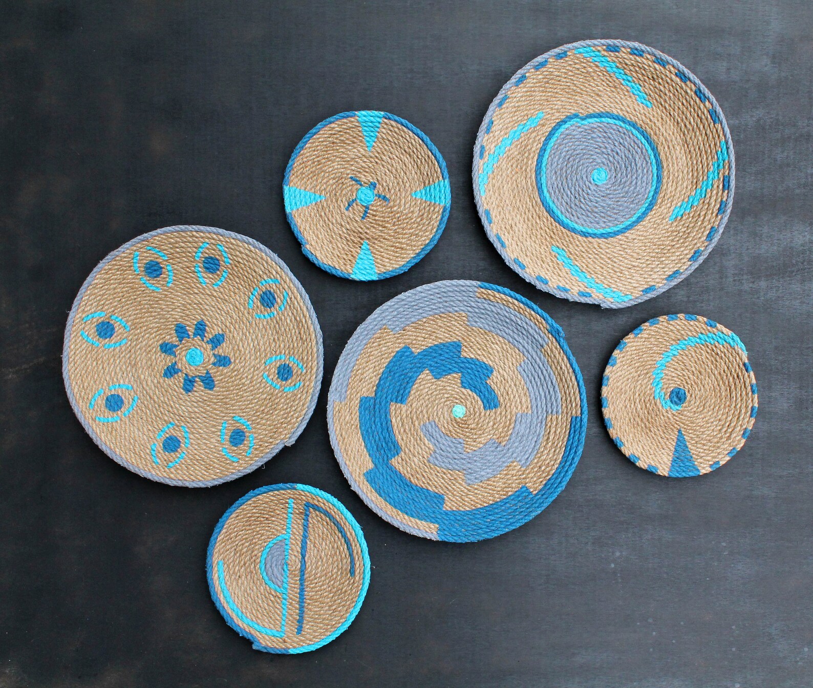 African Wall Basket, Wall Plates, Wall Baskets, African Wall Basket Set, African Wall Art, Wall