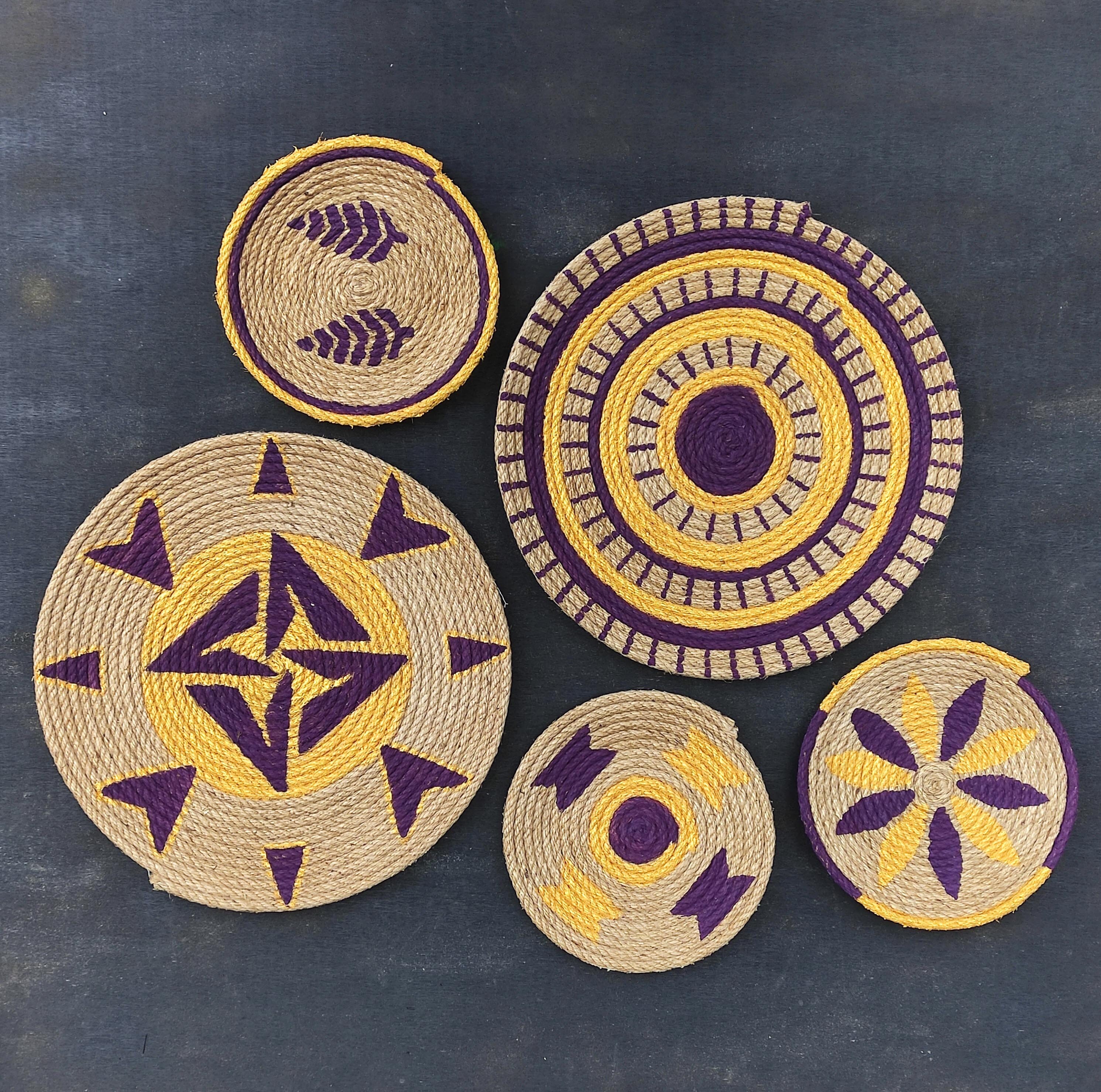 Wall Plate African Wall Plates Handmade Wall Plate Set of Etsy