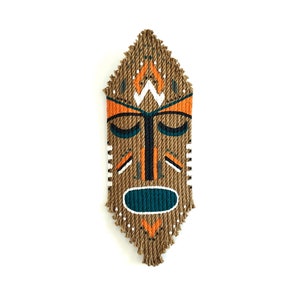 wall mask, jute mask, wall hanging mask, decorative mask, african ethnic mask, mask decor, wall decor, wall art, mask for wall, african mask