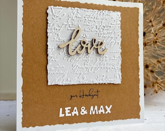 Hochzeitskarte personalisiert | Hochzeit Karte | Karte Hochzeit, Mr. und Mrs. | personalisierbar |Geldgeschenk | Karte zur Hochzeit