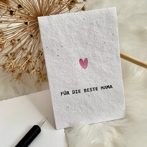 Personalisierte Geburtstagskarte, Karte zum Muttertag, Grußkarte, individuelle Hochzeitskarte, personalisierbar, Karte zum einpflanzen,