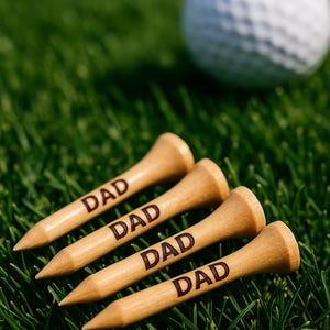 Tee da golf personalizzate: 12 o 60 tee personalizzate, regalo inciso per papà, golfista, sposo