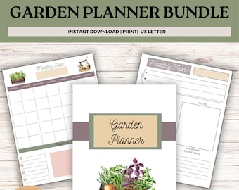 Printable Garden Planner| Printable Homestead Garden Planner | Gardening Planner PDF | Gardening Log | Home Gardening Planner