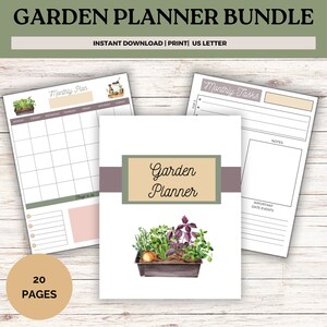 Afdrukbare tuinplanner| Afdrukbare Homestead Garden Planner | Tuinplanner pdf | Logboek tuinieren | Tuinplanner
