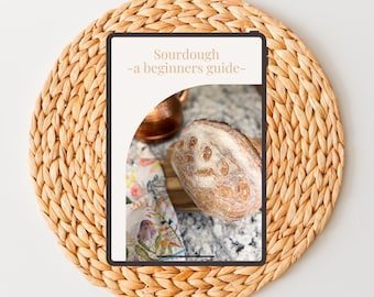 Guida per principianti alla pasta madre / Come preparare il pane con pasta madre / Manuale di pasticceria stampabile in PDF