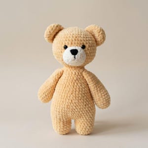 Crochet Bear Pattern PDF – Easy Amigurumi Teddy Toy Tutorial (Digital Download)