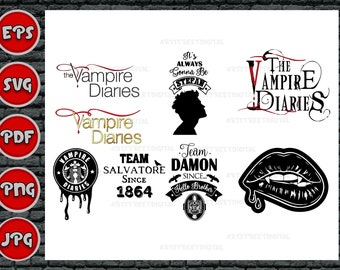 Vampire Diaries Svg Etsy