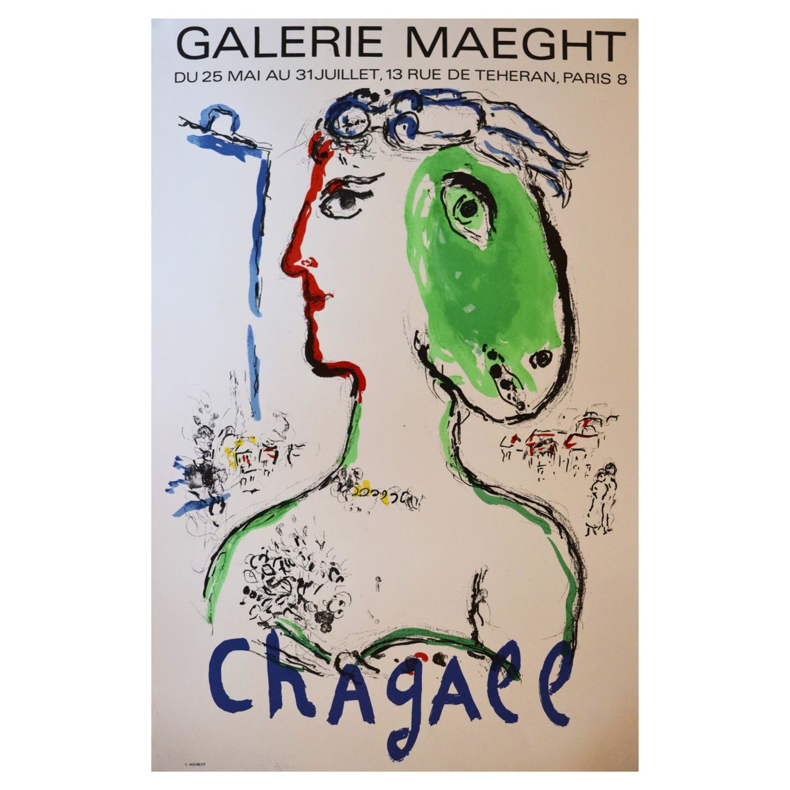 Marc Chagall Exhibition Poster Etsy