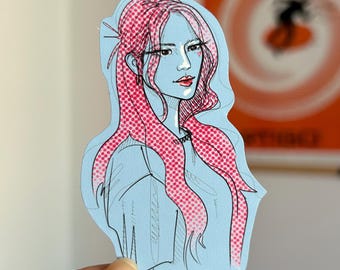 K-Pop Idol Girl Sticker | Stylish Matte Finish, Weatherproof