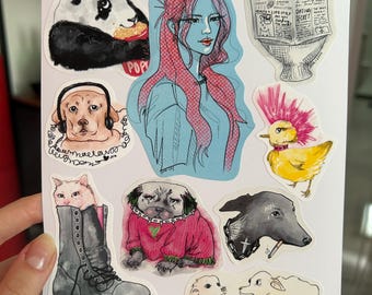 Choose Your Own Animal Sticker Set (5pcs) | Weatherproof Matte Stickers