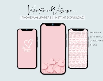 バレンタインの携帯電話の壁紙 | ロック画面とホーム画面 | 美的背景 | ロマンチックな愛のテーマ | ダウンロード可能なバンドル