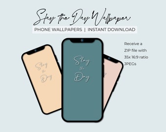 Slay the Day の携帯電話の壁紙 | ロック画面とホーム画面 | 美的背景 | デジタル モバイル アート | ダウンロード可能なバンドル パック