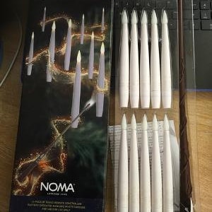 Floating WHITE candles (battery operated) with &#39;wand&#39; remote control - REDUCED