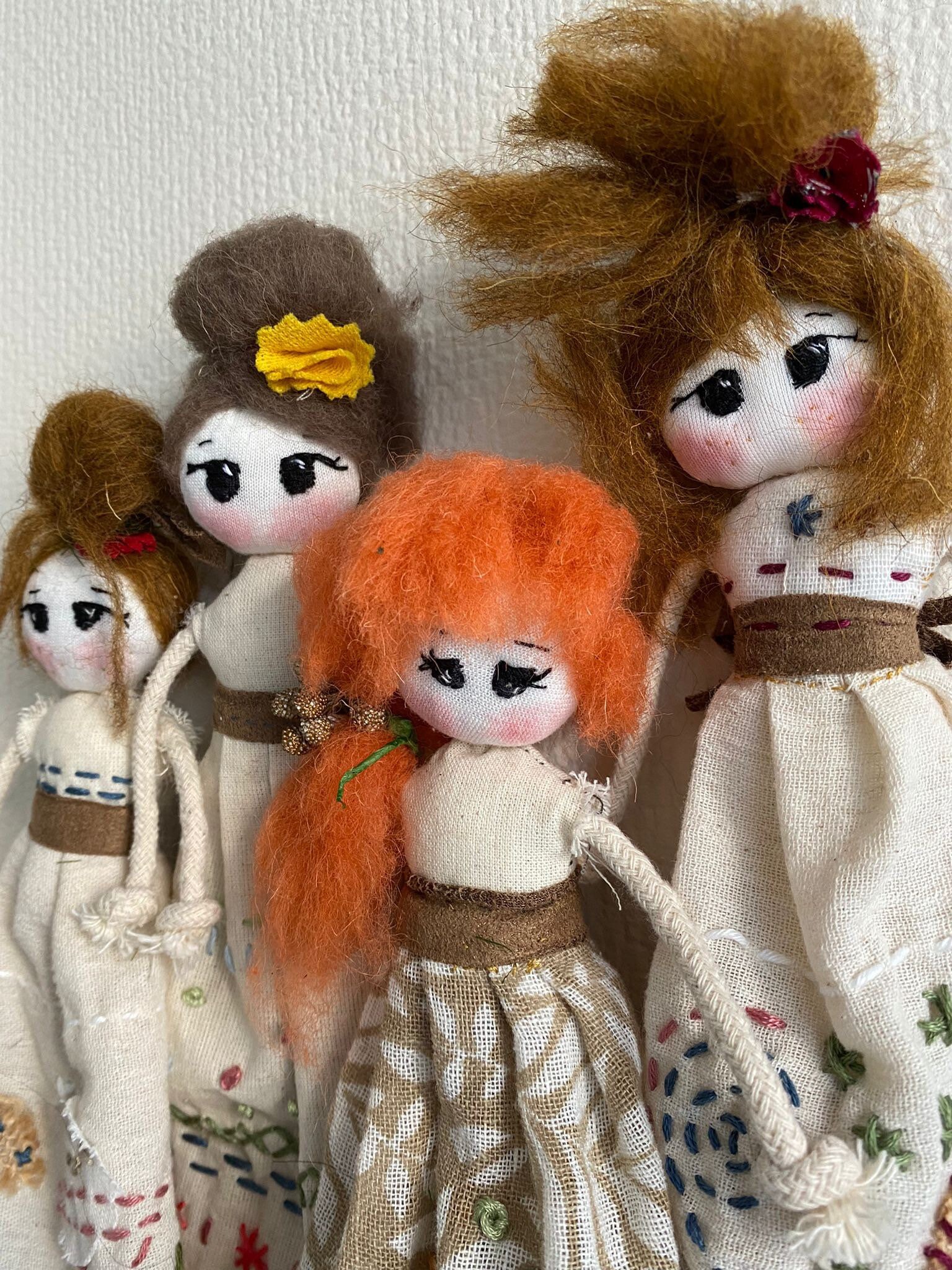 Rag Doll Kit, Make Your Own DIY Fabric Vintage Style Mia Doll Etsy