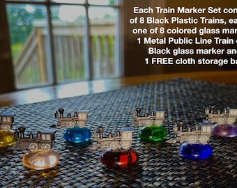 Mexican Dominos Train Markers Set - Hand Crafted
