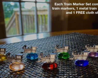 Mexican Dominoes Train Markers Set - Hand Crafted