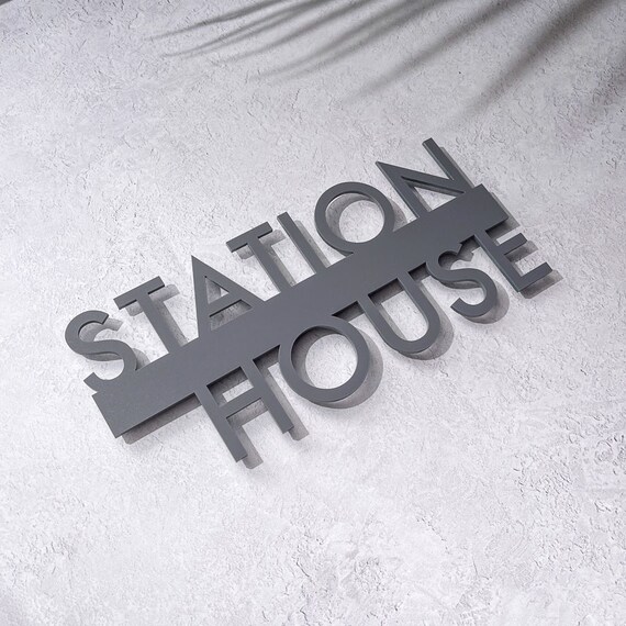 House Name Sign 2D Modern House Name Plaque Frosted Etsy UK