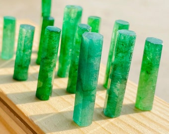 Zambian Emerald Crystal Point: Faceted May Birthstone Gemstone