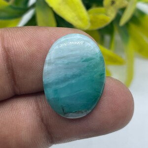 Peruvian Opal Cabochon: Natural Gemstone for Jewelry Making (22x16x4 MM, 9.15 Carats