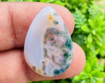 Unique Natural Moss Agate Cabochon, Top Quality Handmade Moss agate Gemstone, Very Rare Moss Agate for Jewelry Making