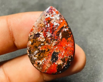 Natural Moss Agate Stone, Loose Crystal Gemstone, Green Mineral, Jewelry Making Stone, Wire Wrap Gemstone