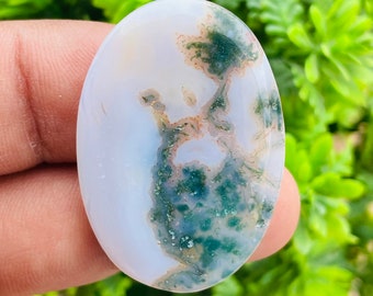 A+ Natural Moss Agate Cabochons, Moss Agate Gemstone, Moss Agate Loose Stone, Moss Agate Semi Precious, Moss Agate Jewelry Making