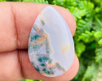 A+ Natural Moss Agate Cabochons, Moss Agate Gemstone, Moss Agate Loose Stone, Moss Agate Semi Precious, Moss Agate Jewelry Making