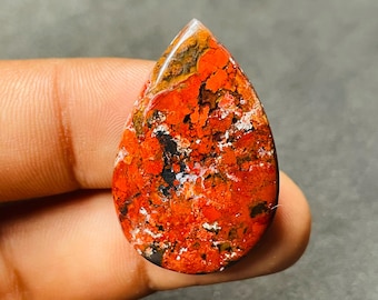 Moss Agate Crystal Gemstone, Natural Loose Stone, Green Jewelry Gem, Crystal for Pendant Making