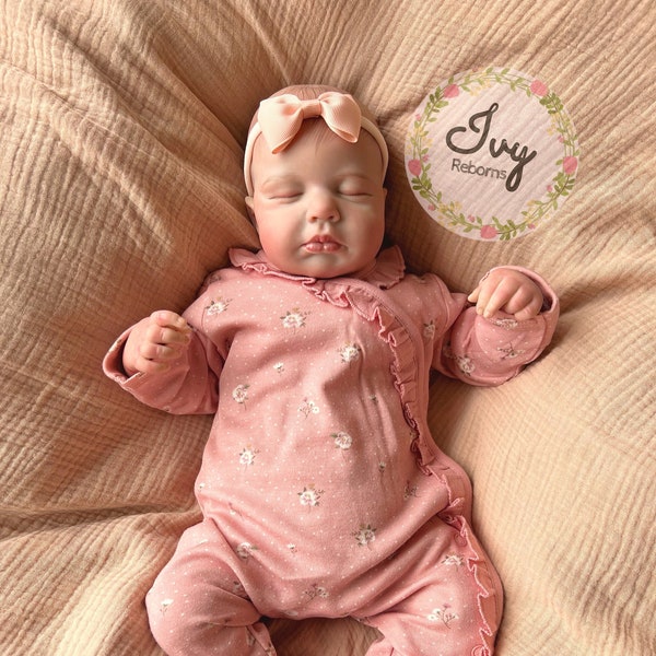 Reborn Baby Girl 20" 5 libbre bambola neonata completamente ponderata