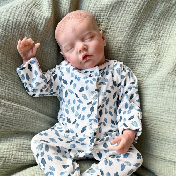 Reborn Dolls Baby Boy Newborn Beautiful Art Dolls Reborn Babies 3lbs 16 Inches Long