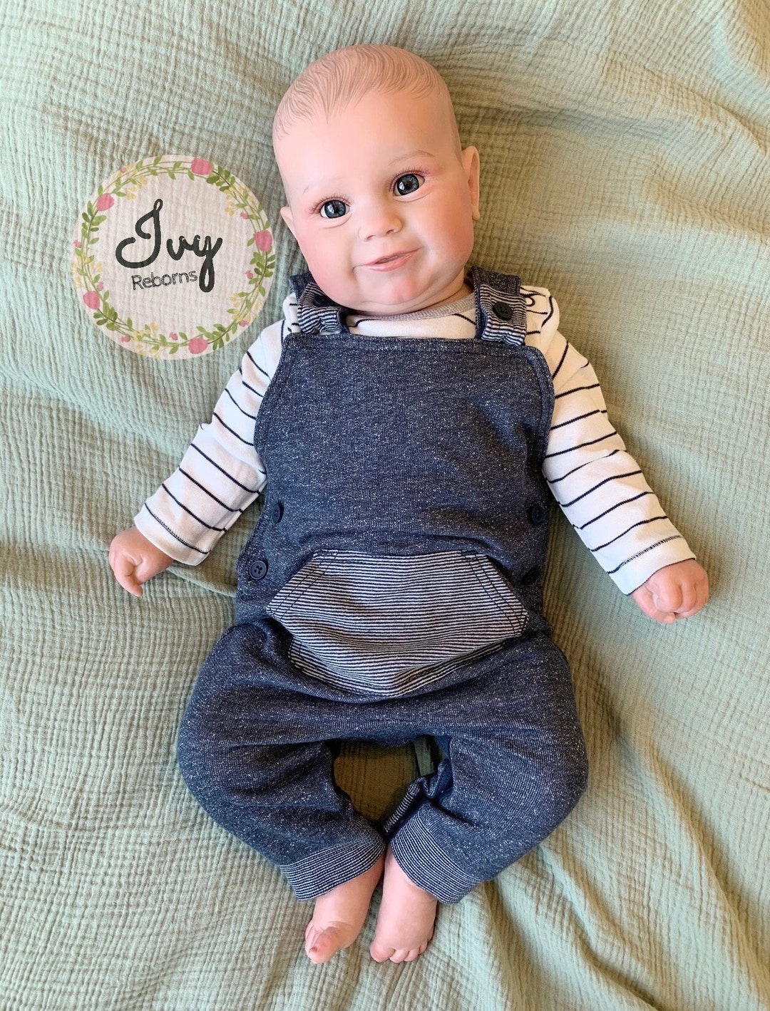 Reborn Dolls Baby Boy 6 Month Beautiful Art Dolls Reborn Babies 9lbs 24