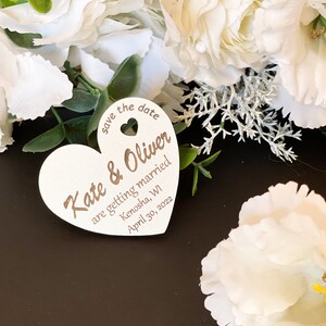 Bruiloft Gunst Tags, Bruiloft Gunsten Magneet, Dank u Tags, Rustieke Tags, Gepersonaliseerde Tags, Harten Tags, Hout Tags, Bruiloft gift Tags