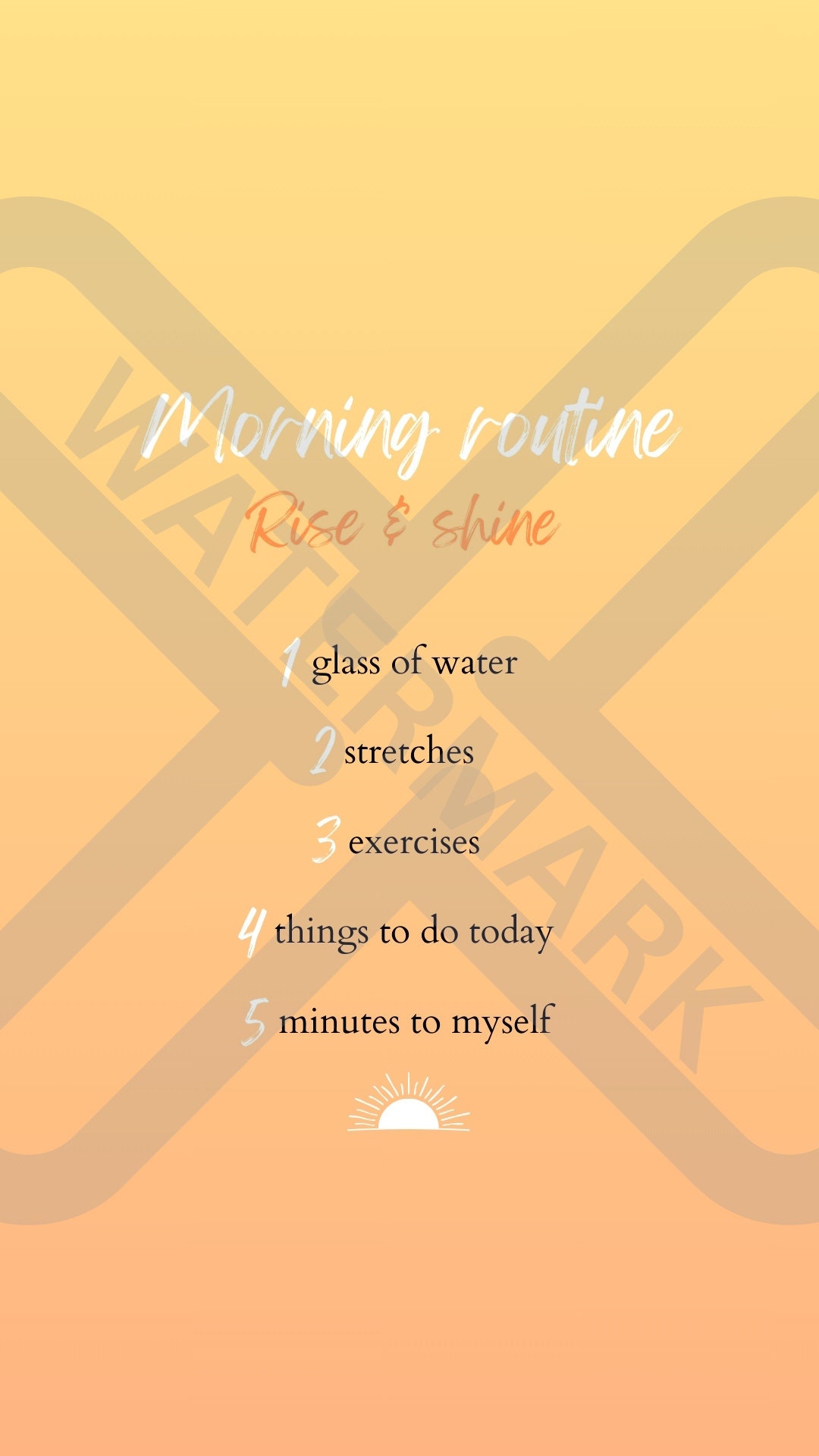 Morning & Evening Routine Wallpaper Prompts | iPhone (ios 16+) | PLUS ...