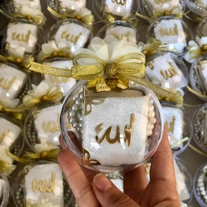 Personalized Islamic Gift Box|Velvet Mini Quran Pearl Tasbeeh Favor|Islamic Muslim Favor|Eid Favor|Wedding Favor|Baby Shower Favor